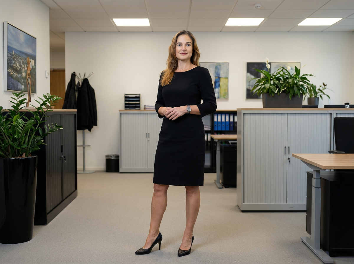 Business Klänning Svart